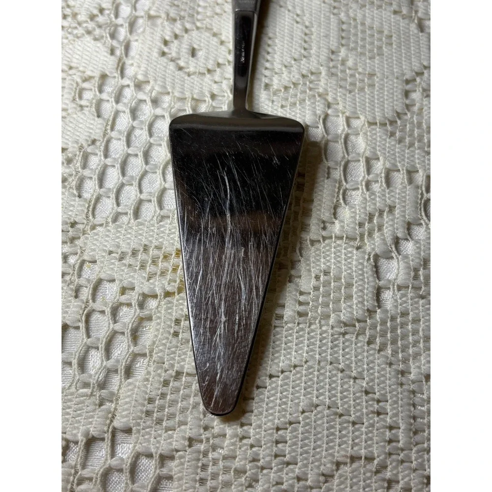 Vintage Haugrud Norway Pewter 18/8 Stainless Cake Pie Server Mid Century Modern